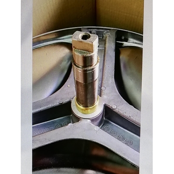 EJE LAVADORA ELECTROLUX, ZANUSSI, RECAMBIO ORIGINAL, EJE 106X30MM, CASQUILLO 35/14MM,  1320045162A - Imagen 1