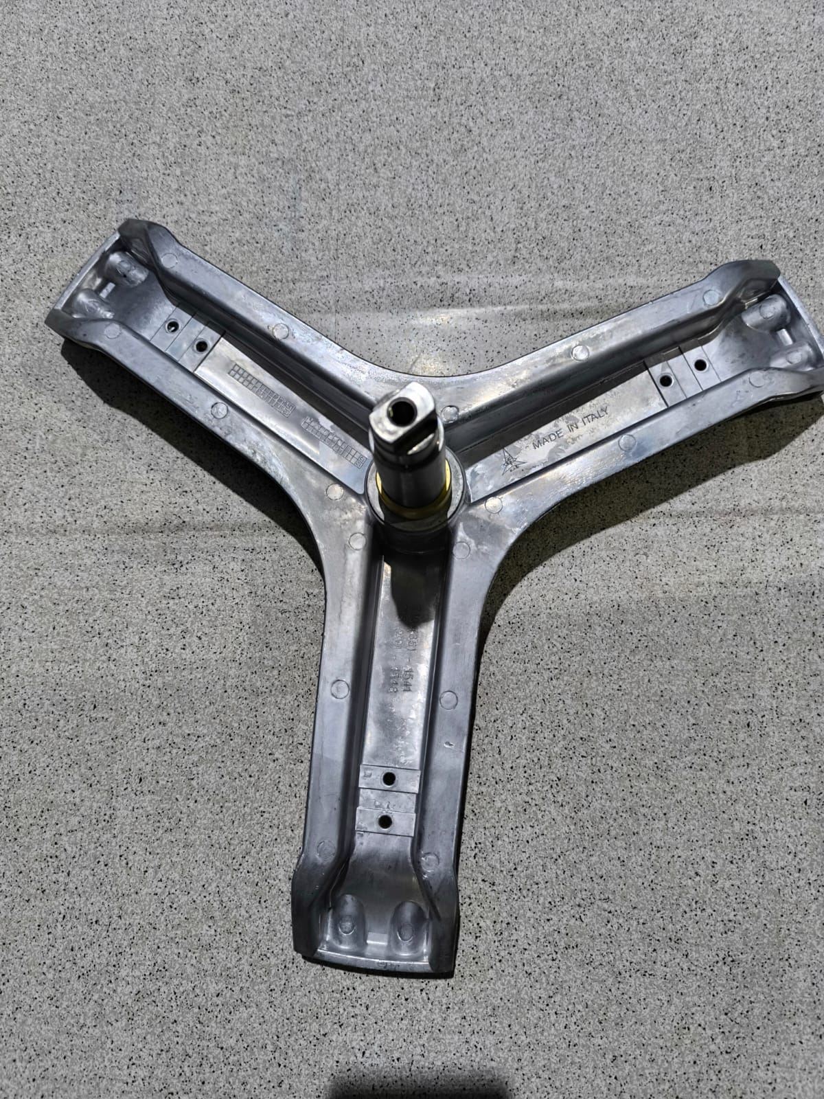 EJE LAVADORA ELECTROLUX, ZANUSSI, RECAMBIO ORIGINAL, EJE 106X30MM, CASQUILLO 35/14MM,  1320045162A - Imagen 2