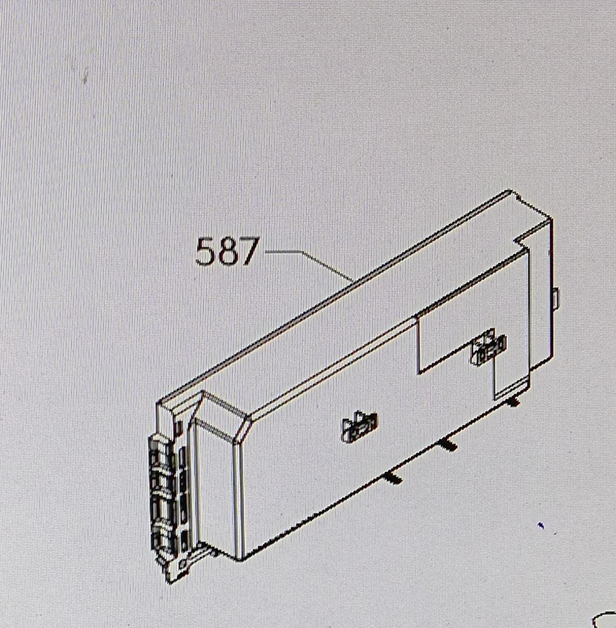 ELECTRONICA CONFIGURADA LAVAVAJILLAS AEG, RECAMBIO ORIGINAL, FFB93700PM, FFB93706PM, 973911418306032 - Imagen 1