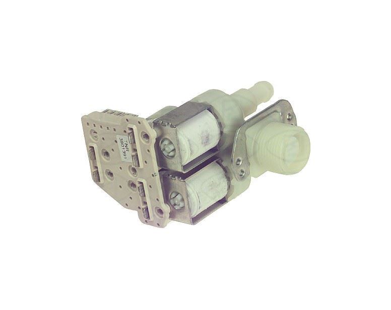 ELECTROVALVULA 3 VIAS  MIELE  CON CONECTOR, ENTRADA  3/4  SALIDA   90º    Ø 12 MM  1532901113 - Imagen 1