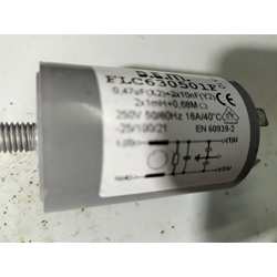 FILTRO ANTIPARASITARIO LAVADORA, 0.47 MICROFARADIOS,16A, 250V, + 2X10 nanoFARADIOS,  1650001511 - Imagen 1