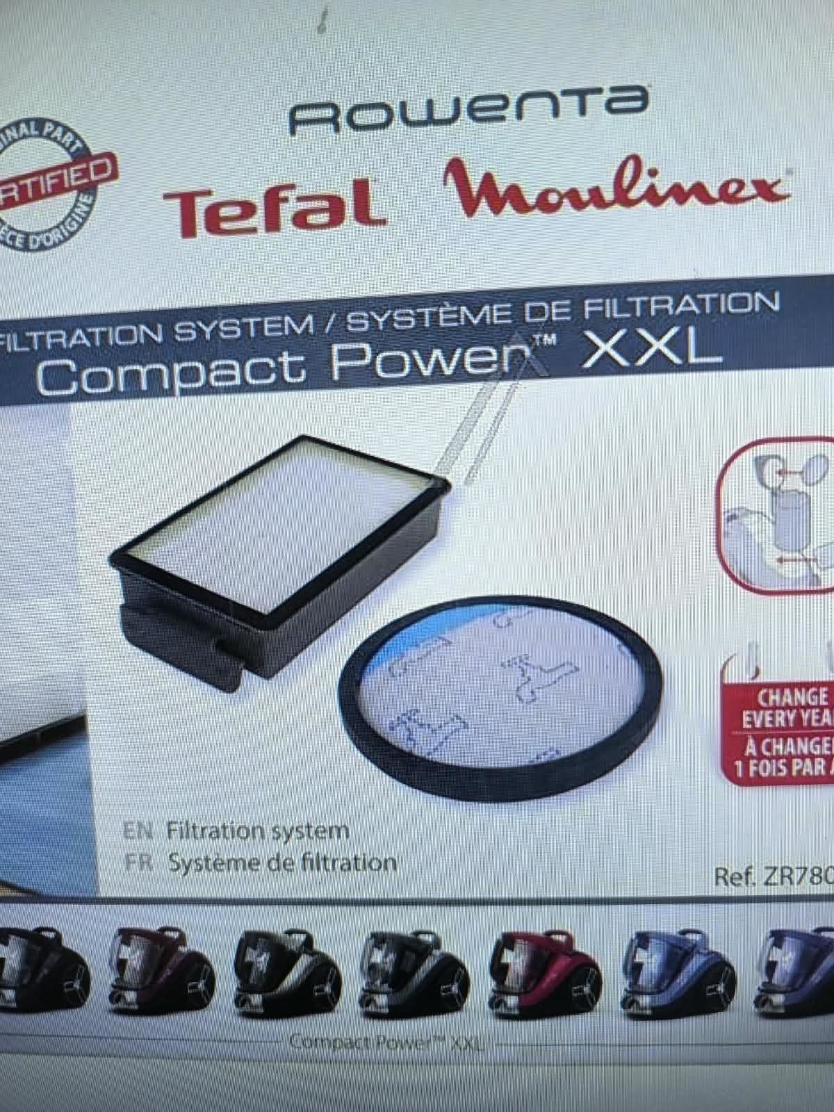 FILTRO ASPIRADOR ROWENTA, FILTROS REDONDO Y RECTANGULAR, 7973649030 - Imagen 1