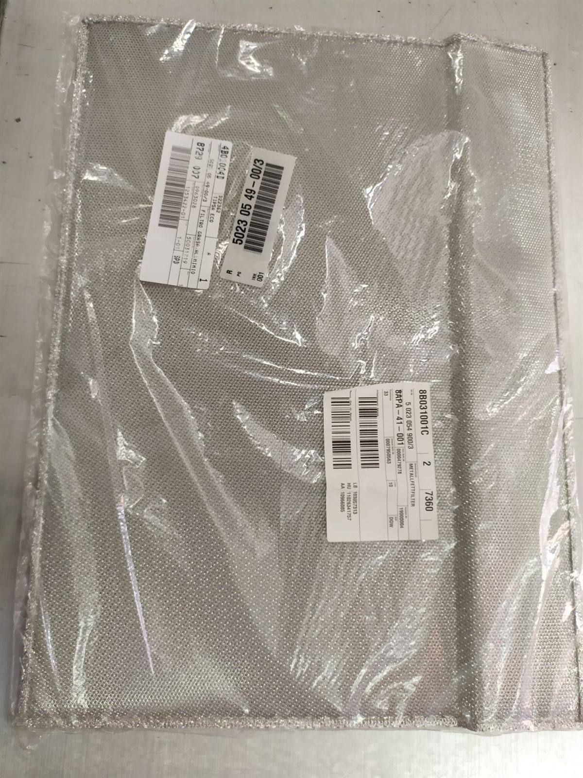 FILTRO CAMPANA ZANUSSI, AEG, ELECTROLUX, RECAMBIO ORIGINAL,  490x360 mm,  50230549003 - Imagen 1