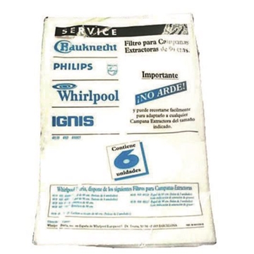 FILTRO DE PAPEL PARA CAMPANA EXTRACTORA 60X45CM. 40CU0010 - Imagen 1