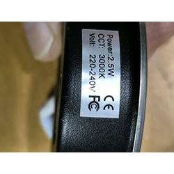 FOCO LED CAMPANA TEKA CON CABLE, DIAMETRO 54/67 mm, 2,5 W, 220 V, 1314050015, BLTKPA1220139 - Imagen 2