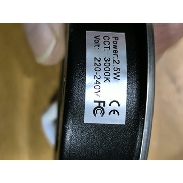 FOCO LED CAMPANA TEKA CON CABLE, DIAMETRO 54/67 mm, 2,5 W, 220 V,   1314050015, BLTKPA1220139 - Imagen 2