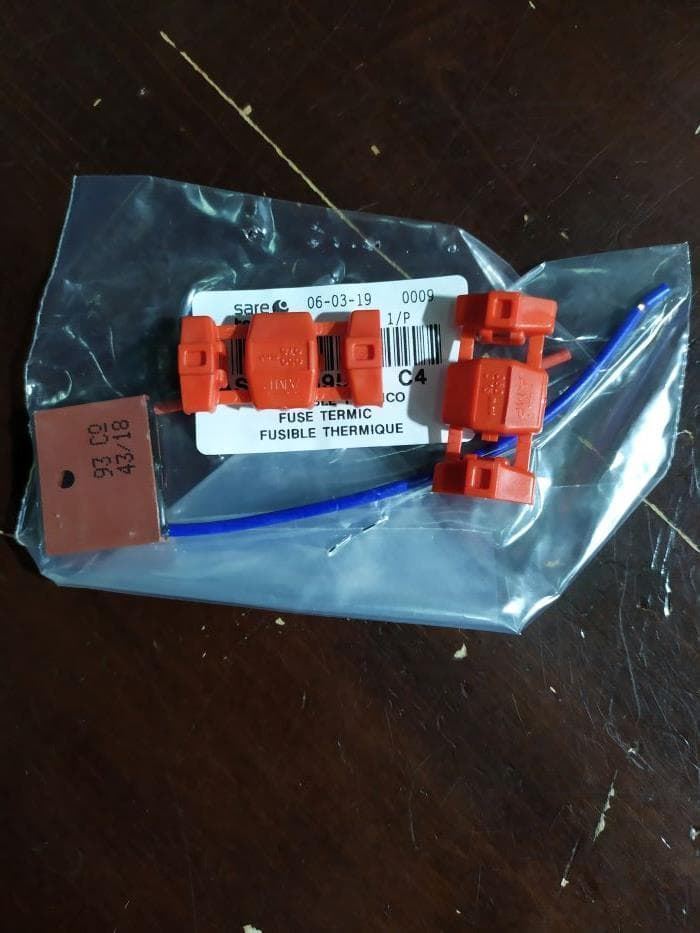 FUSIBLE TERMICO FRIGORIFICO FAGOR, 93 ºC, cables 100mm,  AS0022396 - Imagen 1