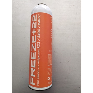 GAS REFRIGERANTE FREEZE+22, SUSTITUYE R22, R404, R407, (GRIFO BOTELLA 6700090004) 25FR0471 - Imagen 1