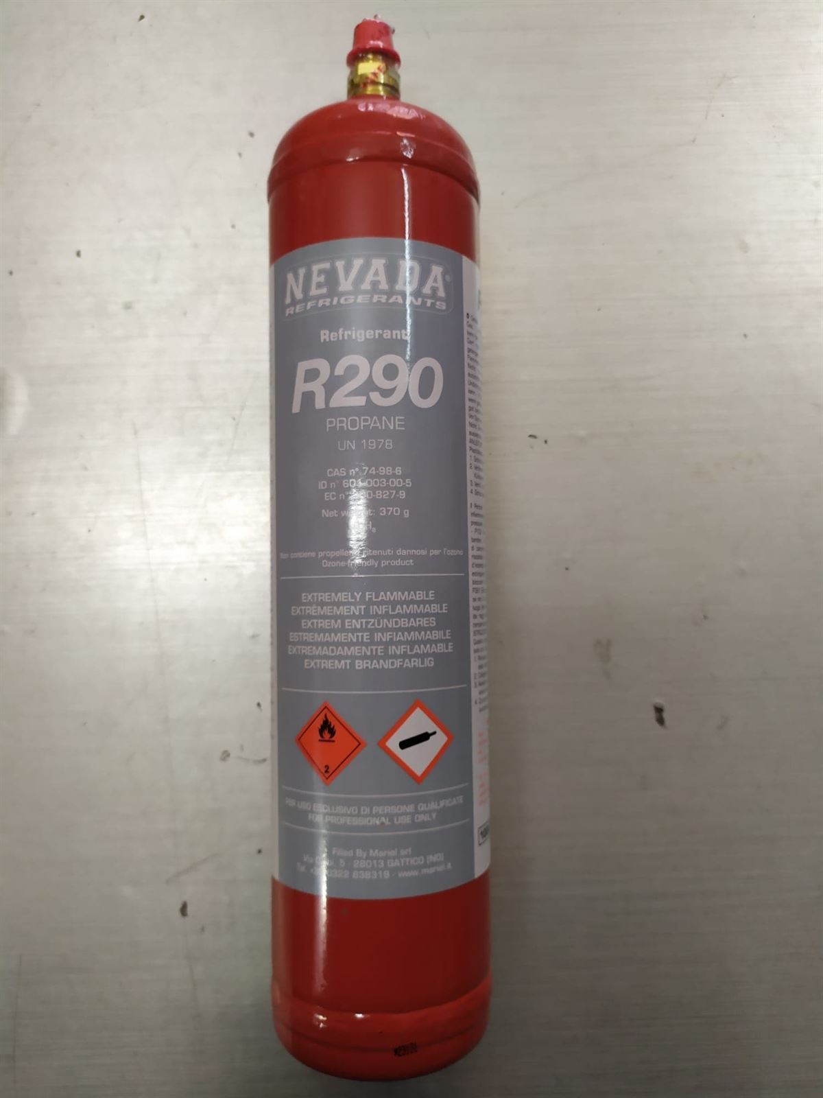 GAS REFRIGERANTE R290, 370 GRAMOS,  6750010290 - Imagen 2