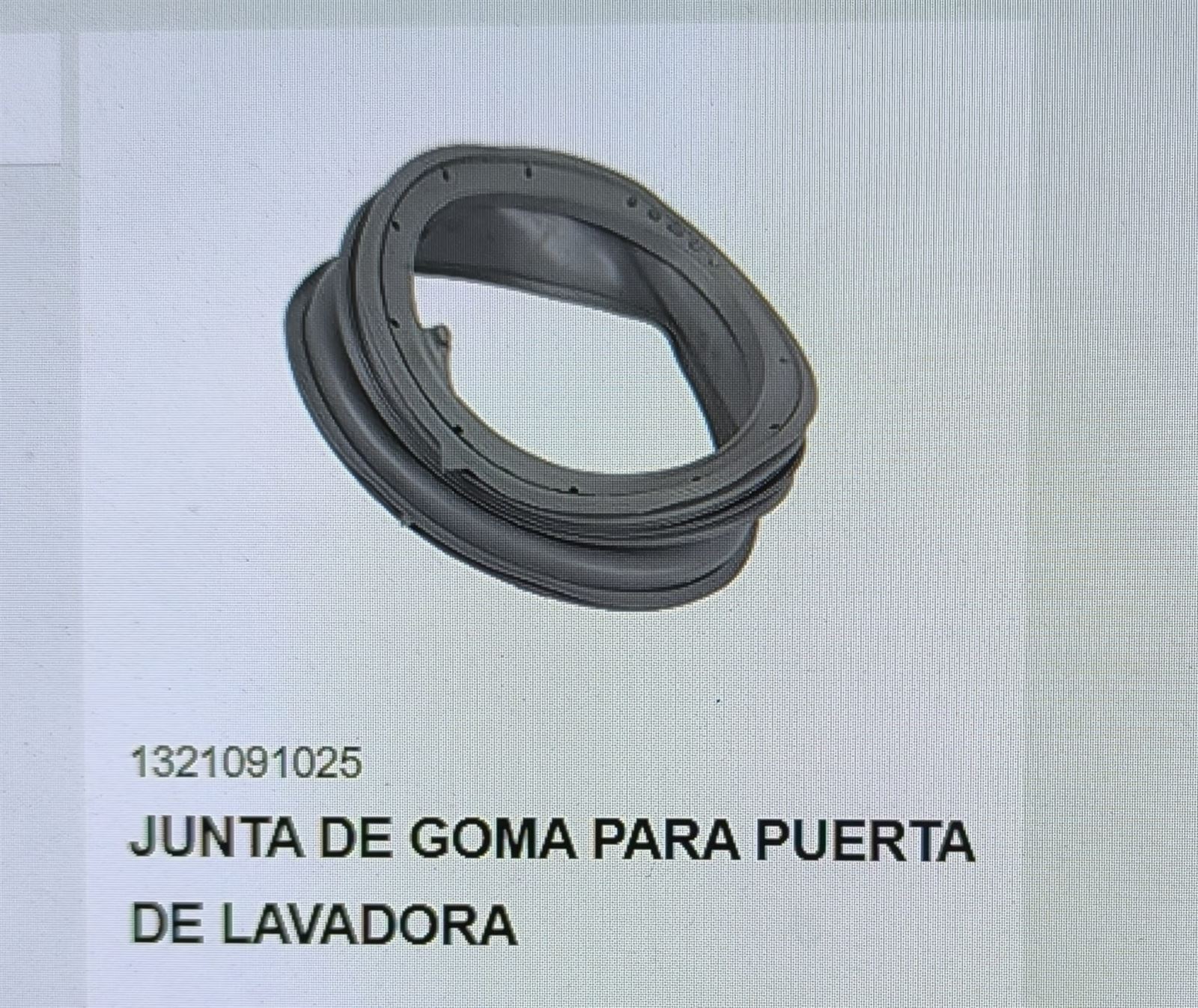 GOMA PUERTA LAVADORA ZANUSSI, ELECTROLUX, AEG, RECAMBIO ORIGINAL, 1 UNIDAD, 1260589005 - Imagen 1