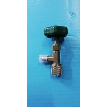 GRIFO BOTELLA GAS REFRIGERANTE R134A, 1/4 HEMBRA, 1/4 MACHO,  026000201 - Imagen 1