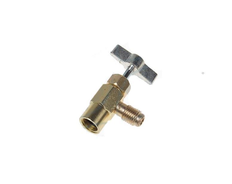 Grifo botella gas refrigerante (valido para botellas 6750010000,6750010001,6750010002) R134/ R22/R404/R407,R410,R32,   6700090004 - Imagen 1