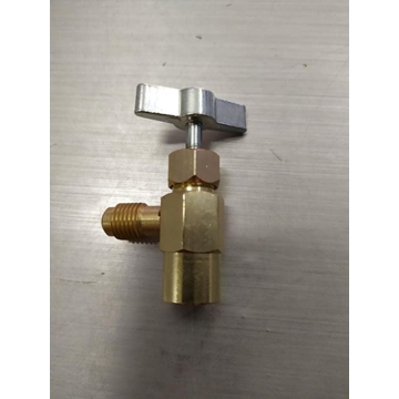 Grifo botella gas refrigerante (valido para botellas 6750010000,6750010001,6750010002) R134/ R22/R404/R407,R410,R32,   6700090004 - Imagen 2