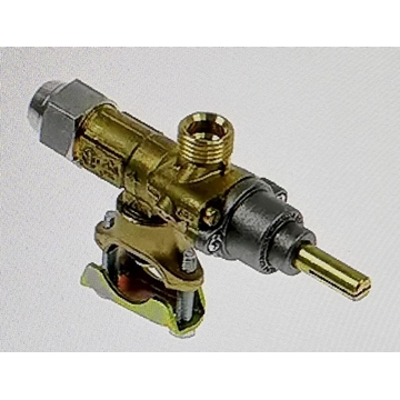 GRIFO GAS PEL20/S M16x1,5 TERMOPAR M8x1, Grifo de gas PEL tipo 20S entrada gas brida de tubo ø21mm, A.EU37 - Imagen 1