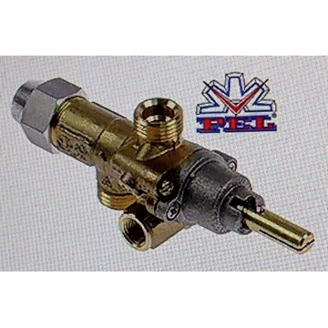 GRIFO GAS PEL21/SV BARBACOA / MESA CALIENTE, Grifo de gas PEL tipo 21S entrada gas M16x1,5 (tubo ø 10mm) A.CM68 - Imagen 1