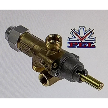GRIFO GAS PEL21S, Grifo de gas PEL tipo 21S entrada gas M16x1,5 (tubo ø 10mm)M16x1,5 TERMOPAR M9x1 A.GAS222 - Imagen 1