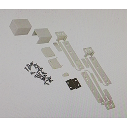 GUIA DESLIZAMIENTO PUERTA FRIGORIFICO ZANUSSI, PANELABLE, ENCASTRABLE, 3 UNIDADES, RECAMBIO ORIGINAL, 2230349041 - Imagen 1