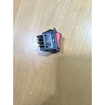 INTERRUPTOR BASCULANTE, MONTAJE 30X22MM, CON LUZ, ROJO, 4 CONTACTOS, 16 A, 2 NO, 250V, FASTON 6,3MM, 301001 - Imagen 2