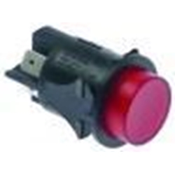 INTERRUPTOR CAFETERA LUMINOSO Ø 25mm 16A 250V ROJO A.AS10 - Imagen 1