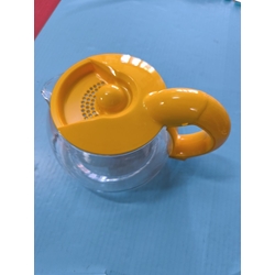 JARRA CAFETERA FAGOR, CON TAPA, DIAMETRO 125/160MM, ALTO 130MM, AMARILLA, AZUL, 47166 - Imagen 2
