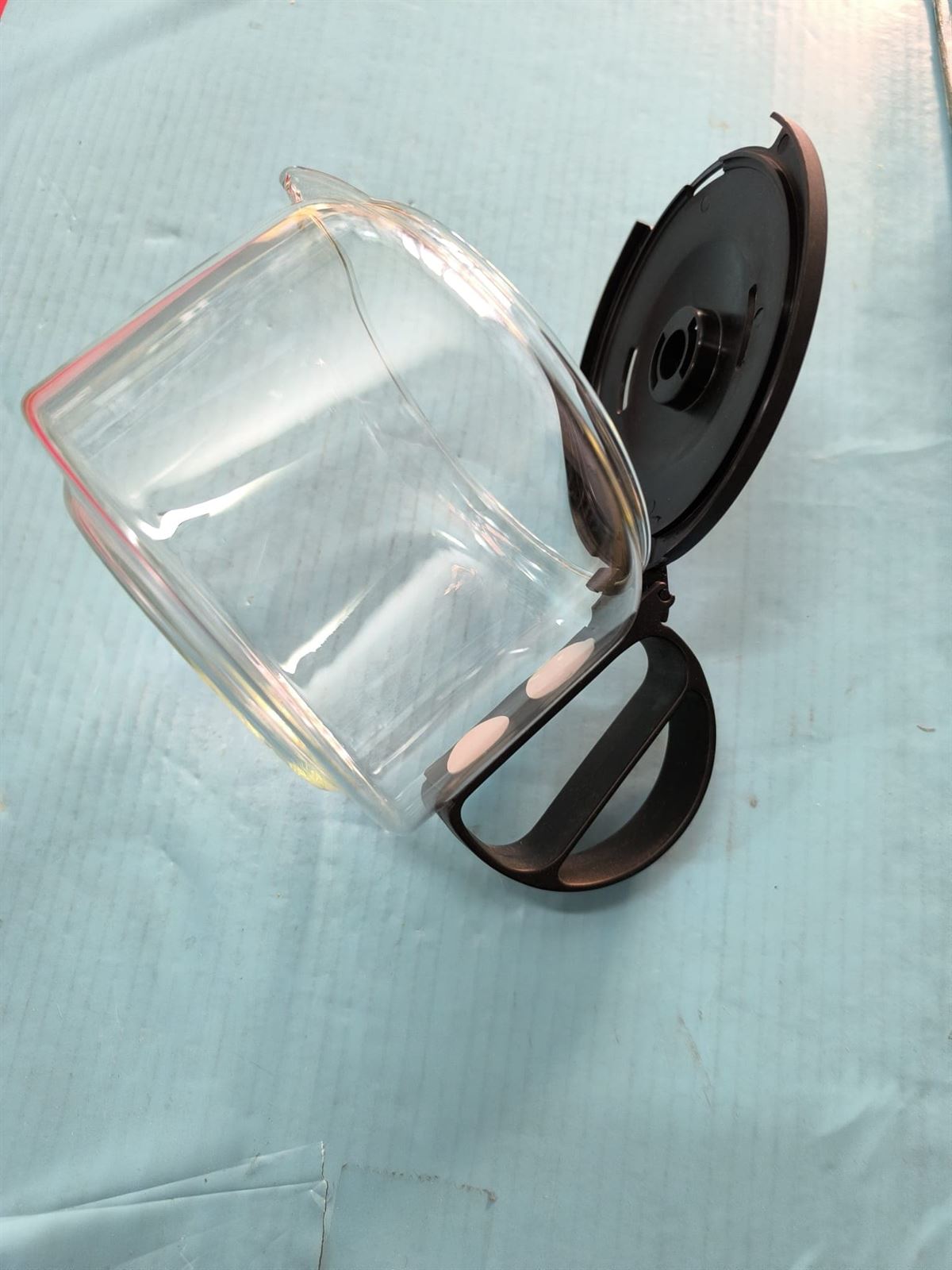 JARRA CAFETERA FAGOR, JAMAICA, CON TAPA, DIAMETRO 105/150MM, ALTO 120MM, NEGRA, 6348191060A - Imagen 2