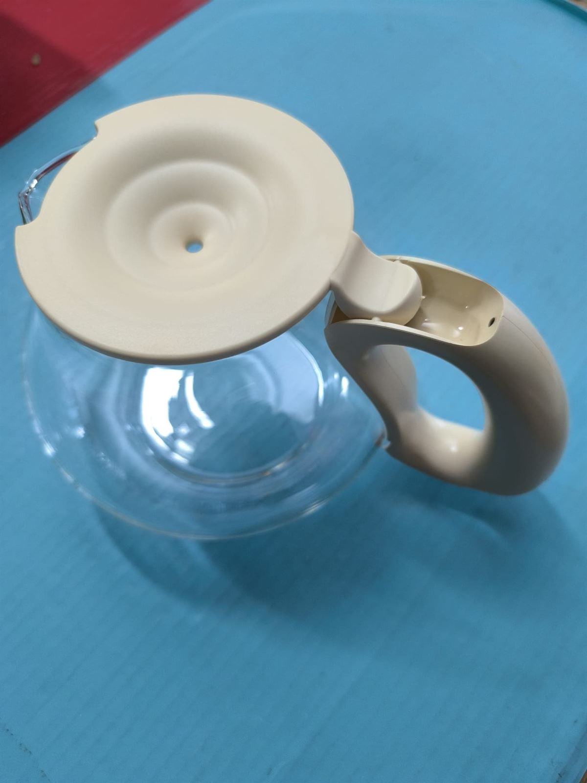 JARRA CAFETERA PHILIPS, CON TAPA, AMARILLA, DIAMETRO 100/155MM, ALTO 135MM, HD7954 - Imagen 1