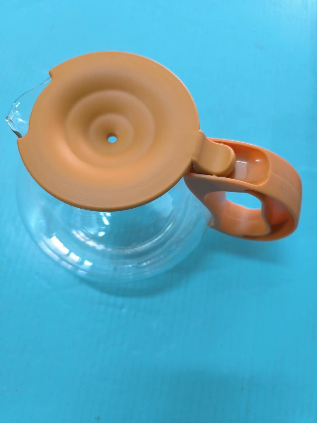 JARRA CAFETERA PHILIPS, CON TAPA, DIAMETRO 100/155MM, ALTO 130MM, COLOR NARANJADO, HD7954 - Imagen 1