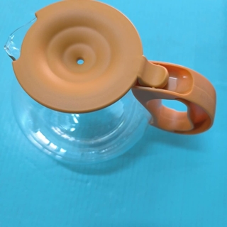 JARRA CAFETERA PHILIPS, CON TAPA, DIAMETRO 100/155MM, ALTO 130MM, COLOR NARANJADO, HD7954 - Imagen 1