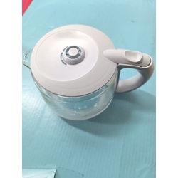 JARRA CAFETERA PHILIPS, CON TAPA, DIAMETRO 105/145MM, ALTO 130MM, GRIS, HD7977 - Imagen 1