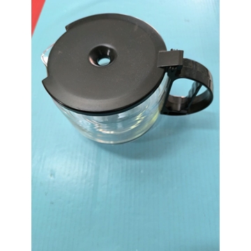 JARRA CAFETERA PHILIPS, CON TAPA, DIAMETRO 95/140MM, ALTO 120MM, COLOR NEGRO, 120PH0124 - Imagen 1