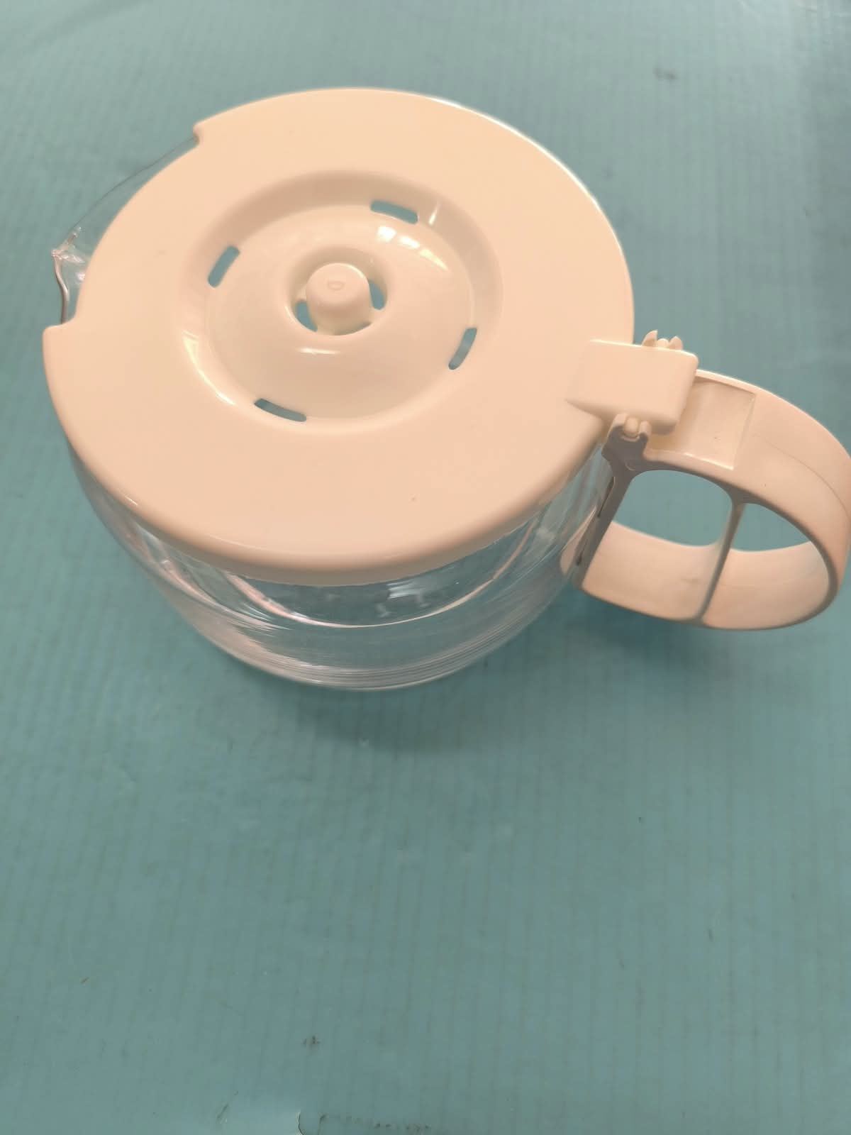 JARRA CAFETERA SOLAC, CON TAPA, BLANCA, DIAMETRO 110/150MM, ALTO 110MM, C-145 - Imagen 2