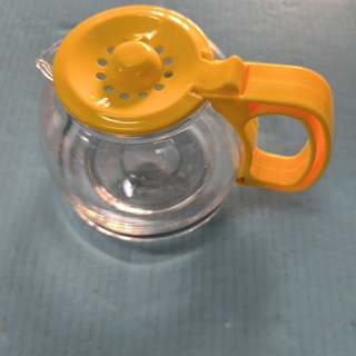 JARRA CAFETERA SOLAC, LITTLE, SOLEA, CON TAPA, AMARILLA, DIAMETRO 85/120MM, ALTO 110MM, 120SO0107AM - Imagen 1