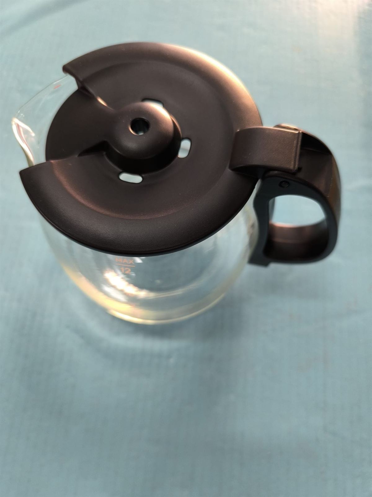 JARRA CAFETERA TAURUS, VERONA, CON TAPA, NEGRA, DIAMETRO 100/140 MM, ALTO 150MM, TA-098968000 - Imagen 1
