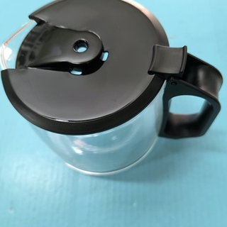 JARRA CAFETERA TAURUS, VERONA, CON TAPA, NEGRA, DIAMETRO 85/135 MM, ALTO 130MM, 120TA0101 - Imagen 1