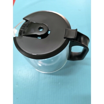 JARRA CAFETERA TAURUS, VERONA, CON TAPA, NEGRA, DIAMETRO 85/135 MM, ALTO 130MM, 120TA0101 - Imagen 1