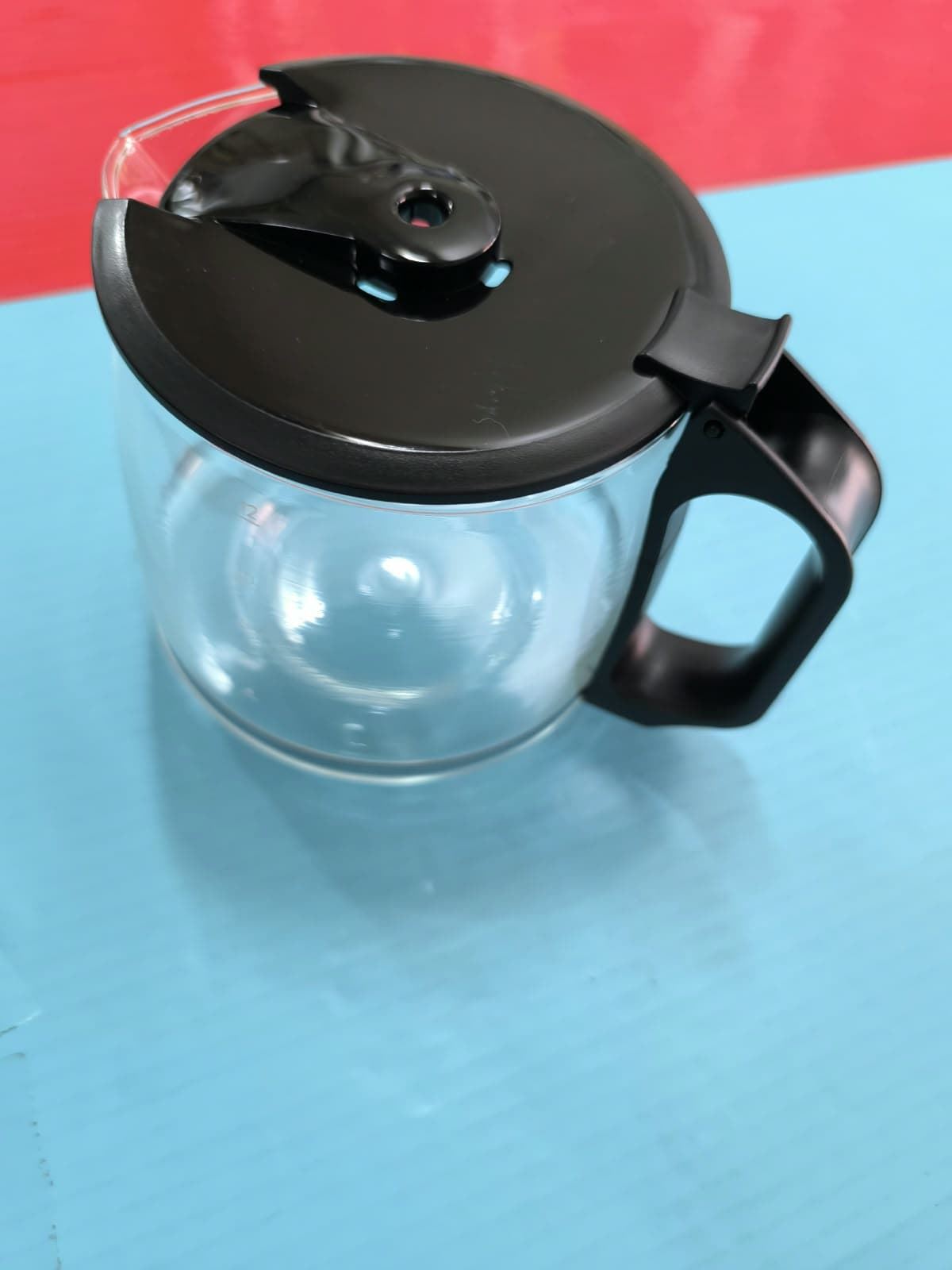 JARRA CAFETERA TAURUS, VERONA, CON TAPA, NEGRA, DIAMETRO 85/135 MM, ALTO 130MM, 120TA0101 - Imagen 2