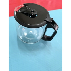 JARRA CAFETERA TAURUS, VERONA, CON TAPA, NEGRA, DIAMETRO 85/135 MM, ALTO 130MM, 120TA0101 - Imagen 2