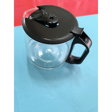 JARRA CAFETERA TAURUS, VERONA, CON TAPA, NEGRA, DIAMETRO 85/135 MM, ALTO 130MM, 120TA0101 - Imagen 2