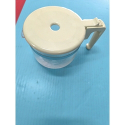 JARRA CAFETERA UNIVERSAL, ADAPTABLE VARIAS MARCAS, COLOR BLANCA, ALTO 100 MM, DIAMETRO 85/115 MM, 10085115 - Imagen 1
