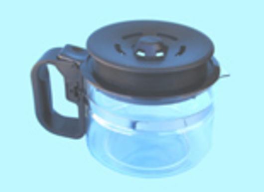 JARRA CAFETERA UNIVERSAL, ADAPTABLE VARIAS MARCAS, COLOR NEGRA, ALTO 105/130 MM, DIAMETRO 90/130 MM, 120UN0150 - Imagen 1