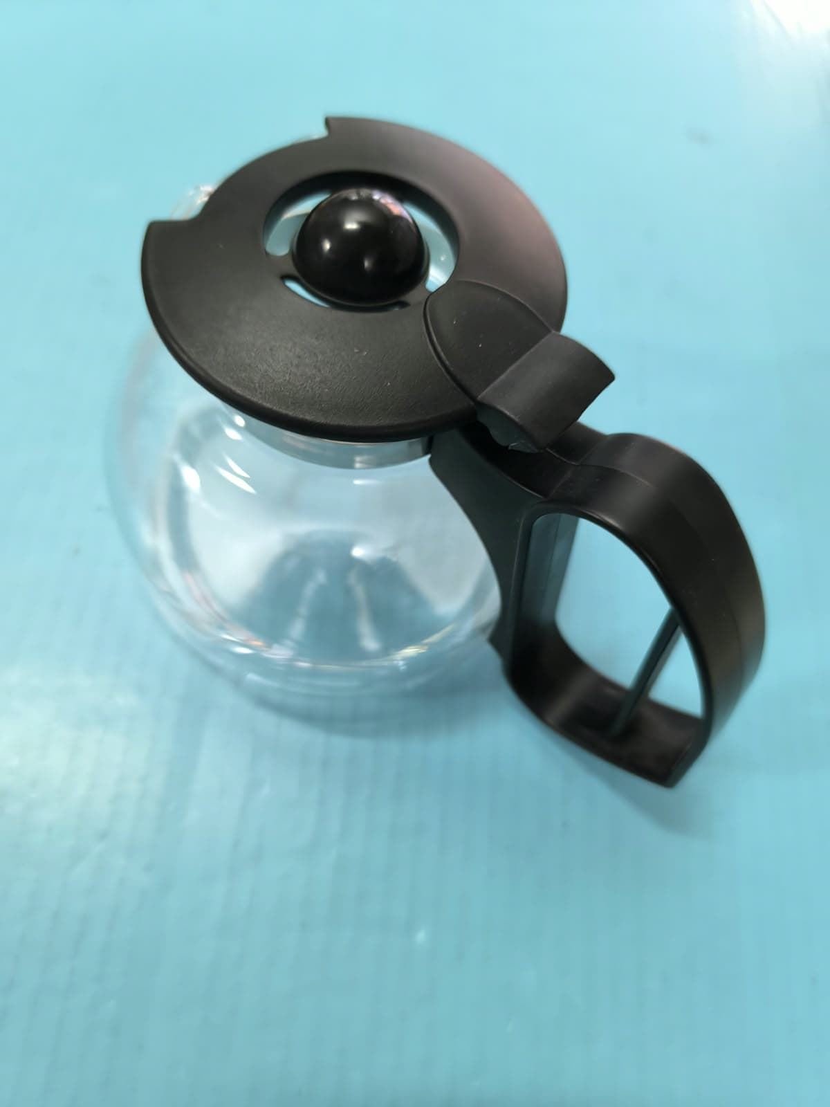 JARRA CAFETERA UNIVERSAL, CON TAPA, DIAMETRO 100/120MM, ALTO 120MM, NEGRA, 6348423264 - Imagen 1