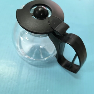JARRA CAFETERA UNIVERSAL, CON TAPA, DIAMETRO 100/120MM, ALTO 120MM, NEGRA, 6348423264 - Imagen 1