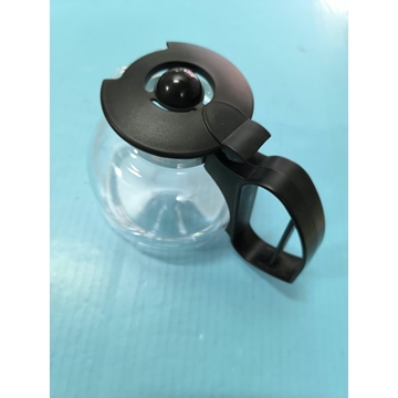 JARRA CAFETERA UNIVERSAL, CON TAPA, DIAMETRO 100/120MM, ALTO 120MM, NEGRA, 6348423264 - Imagen 1