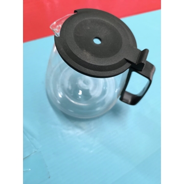 JARRA CAFETERA UNIVERSAL, CON TAPA, DIAMETRO 100/155MM, ALTO 150MM, NEGRA, 100155 - Imagen 1