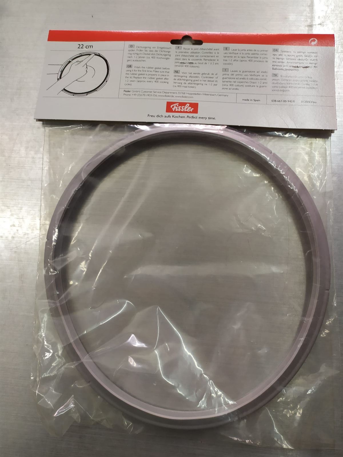 Goma tapa olla rápida a presión Fissler Ø220 mm 03866700205/0