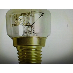 LAMPARA BOMBILLA SECADORA ZANUSSI, LUZ INTERIOR, BOMBILLA 10W, RECAMBIO ORIGINAL,   1256508019 - Imagen 1