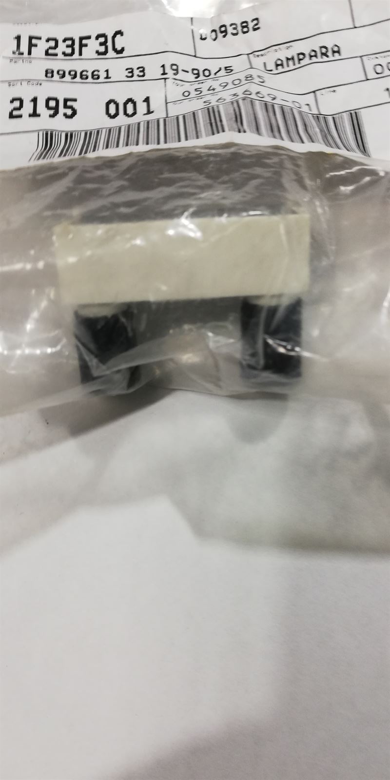 LAMPARA TEMPERATURA PLACA VITROCERAMICA, HORNO, ELECTROLUX, ZANUSSI, AEG, RECAMBIO ORIGINAL,  8996613319905 - Imagen 1