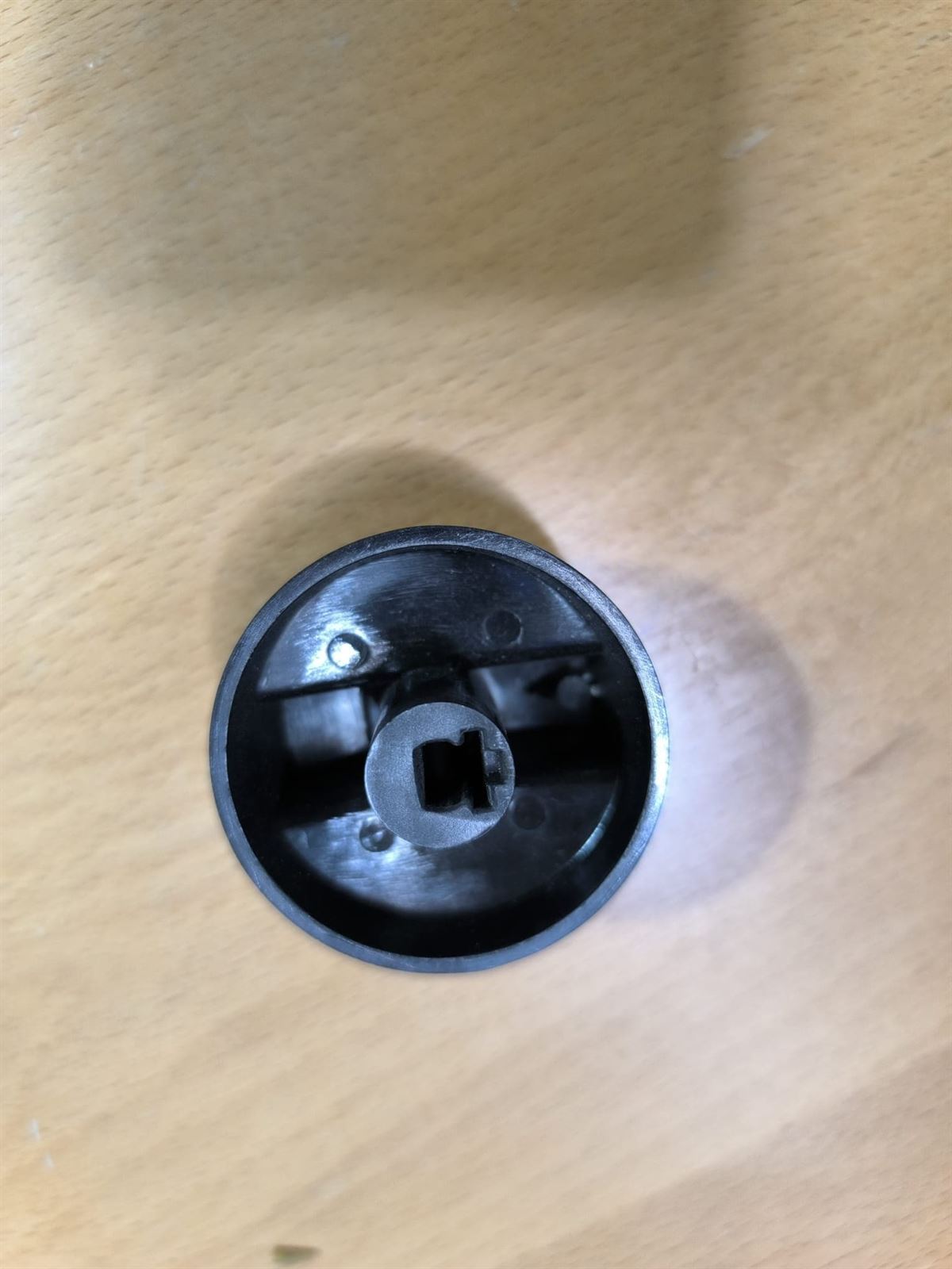 MANDO COCINA TROIA, EJE CUADRADO 6MM, DIAMETRO 45MM, COLOR NEGRO, 911029 - Imagen 1