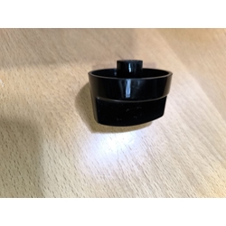 MANDO COCINA TROIA, EJE CUADRADO 6MM, DIAMETRO 45MM, COLOR NEGRO, 911029 - Imagen 2