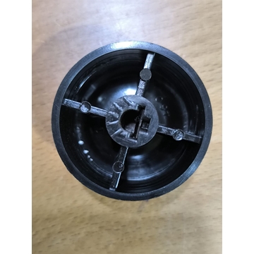 MANDO COCINA TROIA, EJE SEMICIRCULAR 6MM, DIAMETRO 42MM, COLOR MARRON, 911030 - Imagen 2